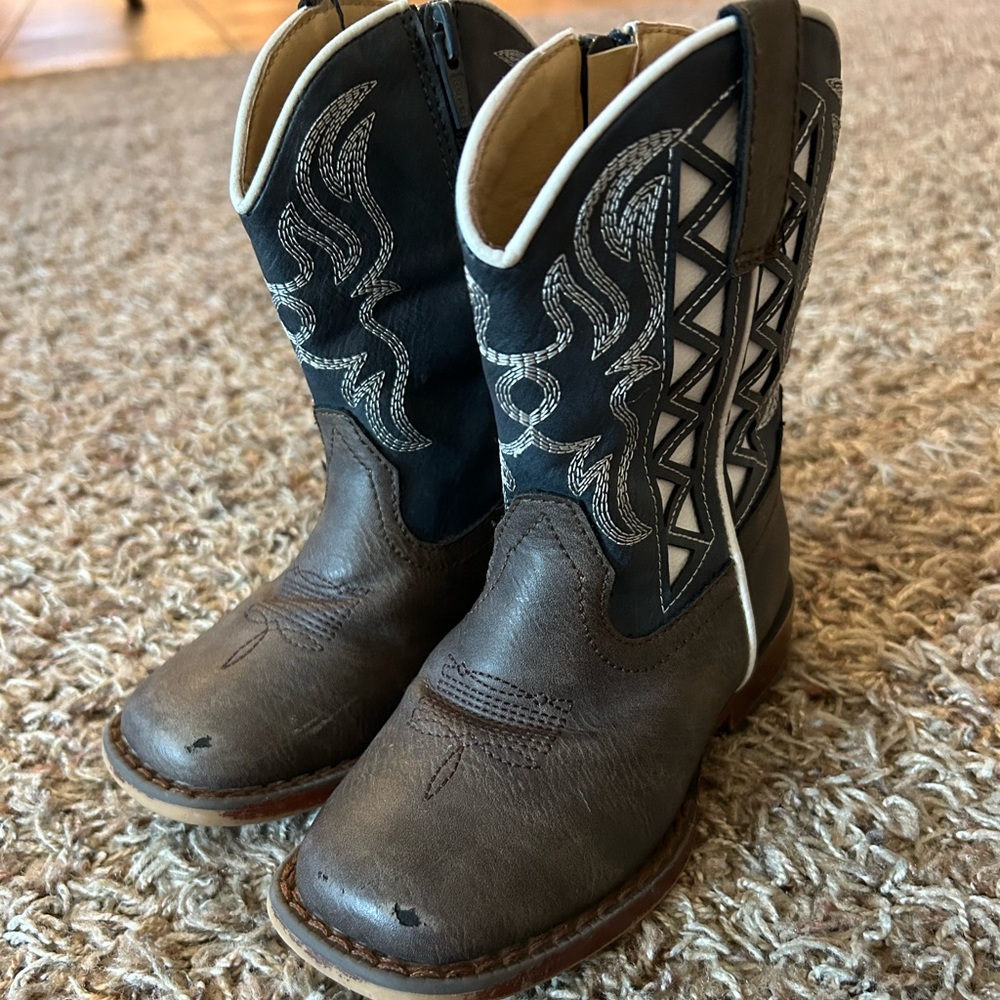 Little boys roper cowboy boots size 8C